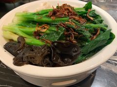 白灼菌菇菜心-新白鹿餐厅(虹桥南丰城店)