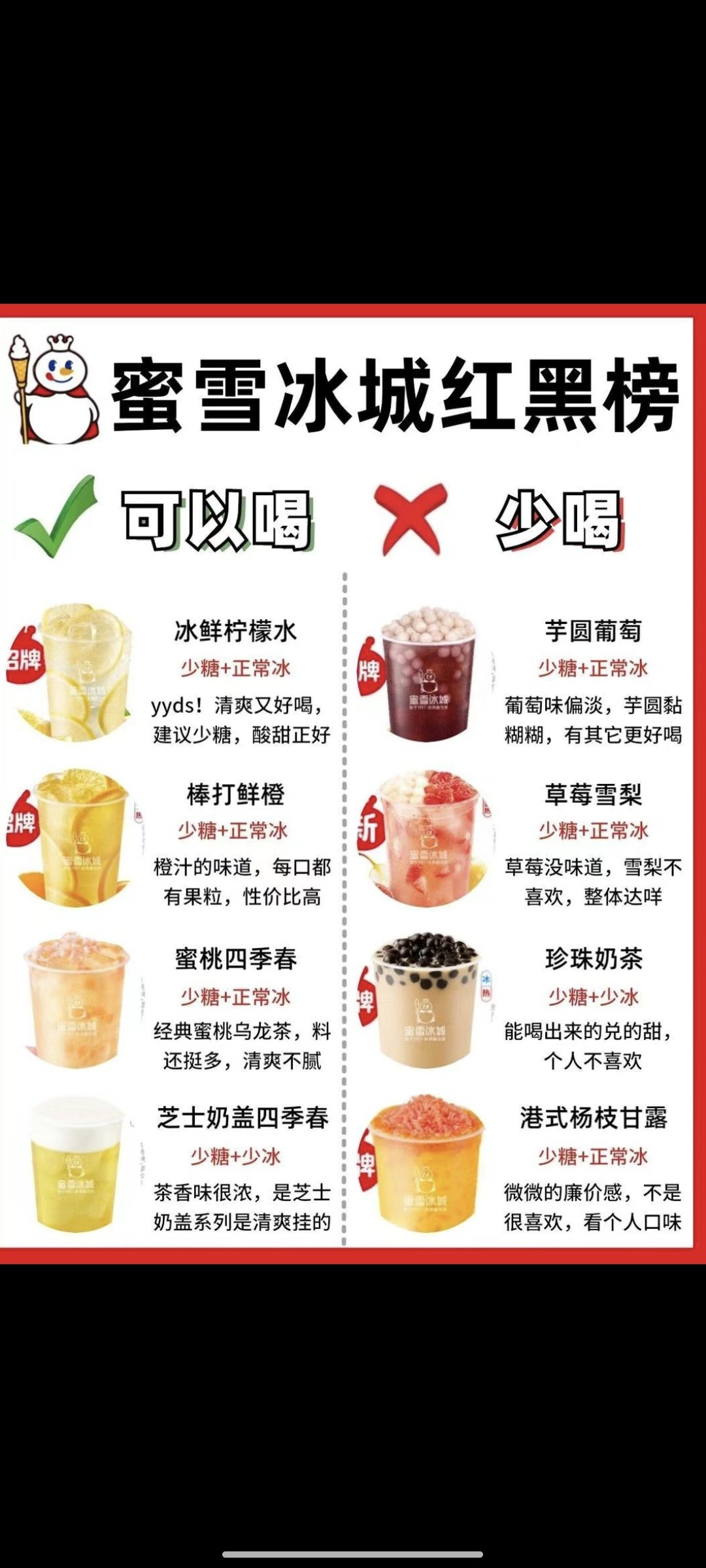 蜜雪冰城饮品种类图片