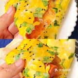 ㊙️无需揉面‼️快手鸡蛋煎饼，5分钟搞定，喷香松软‼️