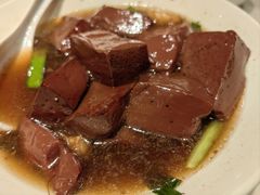 金蒜韭菜豬紅-稻香酒家·33年老字号·港式粤菜(富邦中心店)