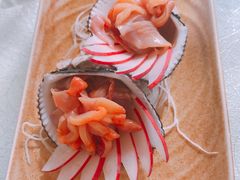 生吃生蚝赤贝-老虎滩船说·海胆水饺·大连海鲜(老虎滩店)