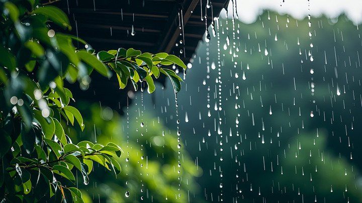 落雨敲屋檐