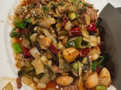 抱腌菜炒秏牛肉-老头儿油爆虾(金沙印象城店)