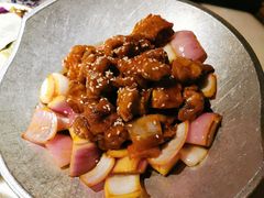 蒜香蜜汁排骨-绿茶餐厅(松江万达店)