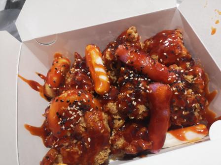 「琥珀炸鸡」点的外卖,味道真的是一级