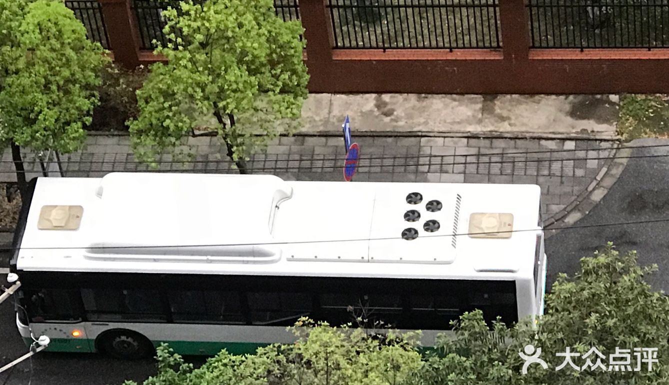 习惯的俯瞰楼下街道惊喜的看到久违的公交车在运行