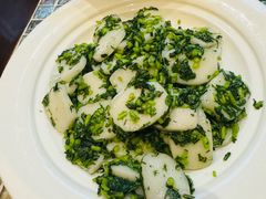 茼蒿炒年糕-走马楼饭庄(慈城古县城店)