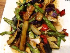 茄子烧豆角-海富荣·锅贴·陕菜家常菜(阳光城店)