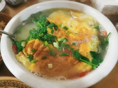 煎蛋豌豆尖汤-周师饭店