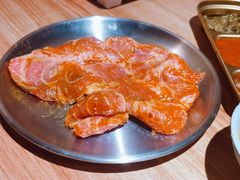 蒜香海盐蜂巢厚切猪五花-小米烤肉·和牛原切-创意韩料(东关店)