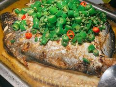 鲜青椒烤鱼-探鱼·鲜青椒爽麻烤鱼(北京路天河城店)