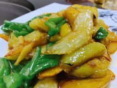 地三鲜-福园东北菜饺子铁锅炖