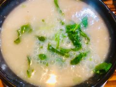 生滚猪肝菠菜粥-盈田盈粥庄(博山东路店)