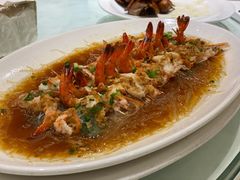 蒜蓉蒸开片草虾-金时代顺风大酒店(金山店)