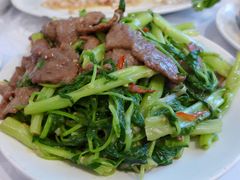 椒丝腐乳通菜炒牛肉-陆羽海鲜酒家