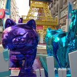 五一的布置很有意思呀，特别喜欢这几只猫猫的模型