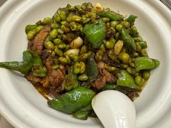 毛豆炒肉-老奶奶私房菜(天台里街店)