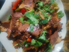 -陕北农家小吃风干羊肉剁荞面