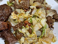 花生米炒肝-满洲八旗铁锅靠大鹅(清泉文苑店)