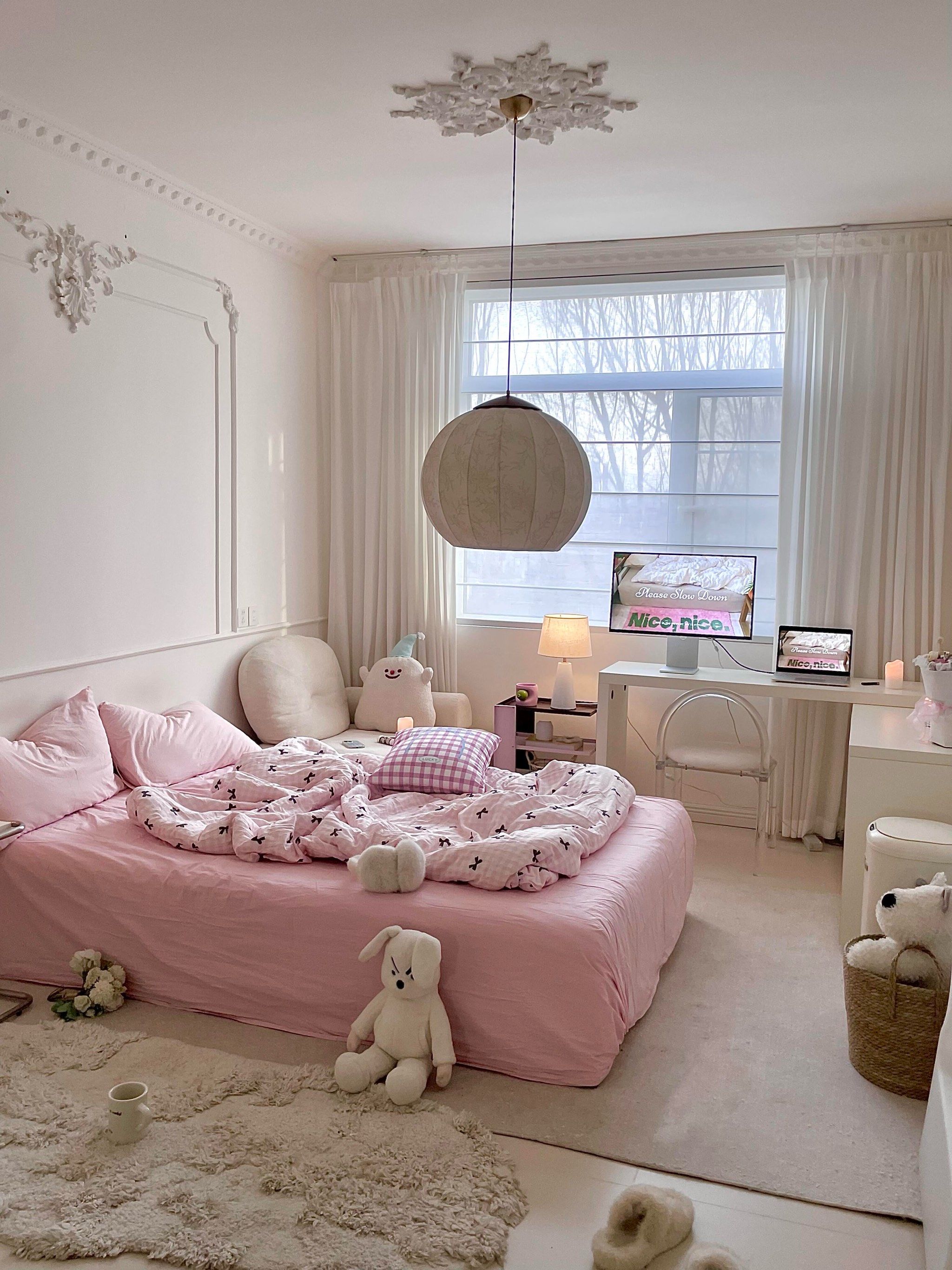 i人的小卧室🏠就这样布置吧!显大又很好睡!