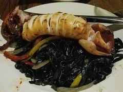 原只鱿鱼墨鱼汁面-喜洲吧·江畔老船厂·庭院餐厅(喜临院店)