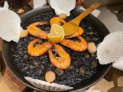 墨鱼汁海鲜饭-Carmen卡门西班牙餐厅