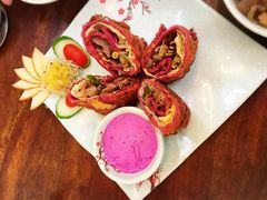 火龙果卷饼-甘味食堂(素食料理/蔬食料理/恆春美食)