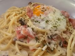 奶油汁培根溏心蛋意面-Future&Kitchen