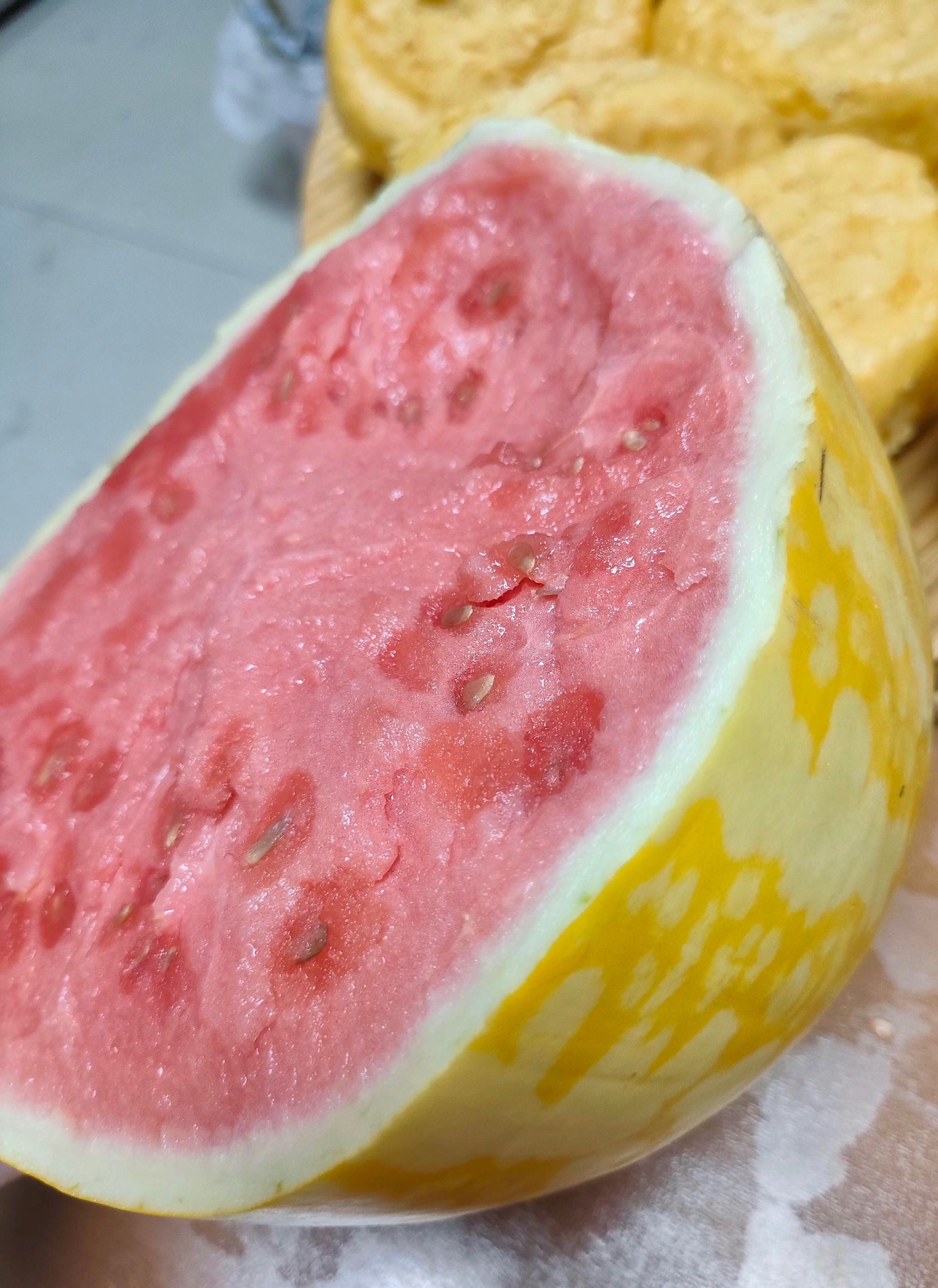 你吃过黄皮西瓜吗?