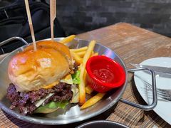 双层焦香和牛芝士汉堡-盐说Salt Talk北美风味西餐厅(海上世界店)