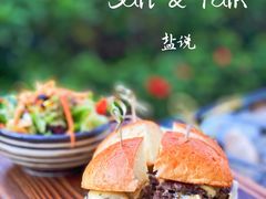 双层焦香和牛芝士汉堡-盐说Salt Talk北美风味西餐厅(海上世界店)