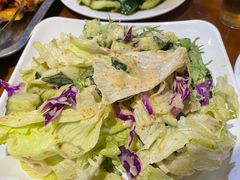 蔬菜沙拉-玫瑰红烤羊排(北新桥三条店)