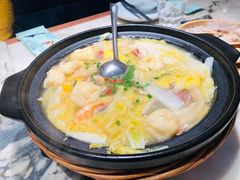 娃娃菜蛋饺煲-梁家大院•农家菜(昆山会展中心店)