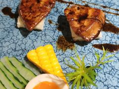 煎法国鹅肝配烤面包-初花·日本料理