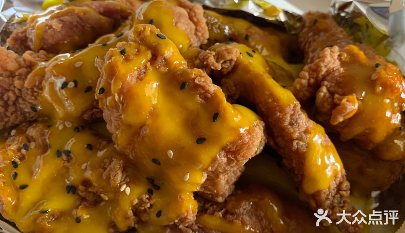 [加油]蜂蜜芝士炸鸡🍗也太好吃了吧！