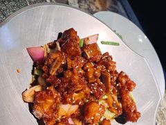 蒜香蜜汁排骨-绿茶餐厅(深圳龙华天虹购物中心店)