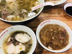 雪菜笋丝鲜牛肉年糕汤-经堂北路牛肉干面·溪口蒋永峰牛肉馆(宁波店)