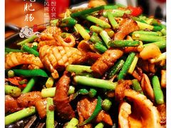 铁板肥肠鱿鱼-禾珍珠家常小馆(河南博物院店)