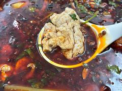 水煮猪脑拼牛肉-胖胖板凳面