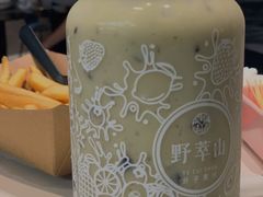 牛油果蓝莓卡士-野萃山·潮汕厚果汁(十亩地店)