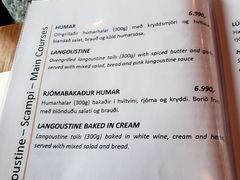 菜单-Pakkhús Restaurant