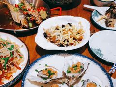 -东来菜馆•手抓海鲜家常菜•海鲜锅贴(鸽子窝店)