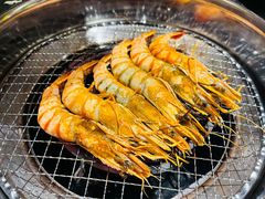 马来虎虾-赤铁扒拉锅·烤串·烤鸽子