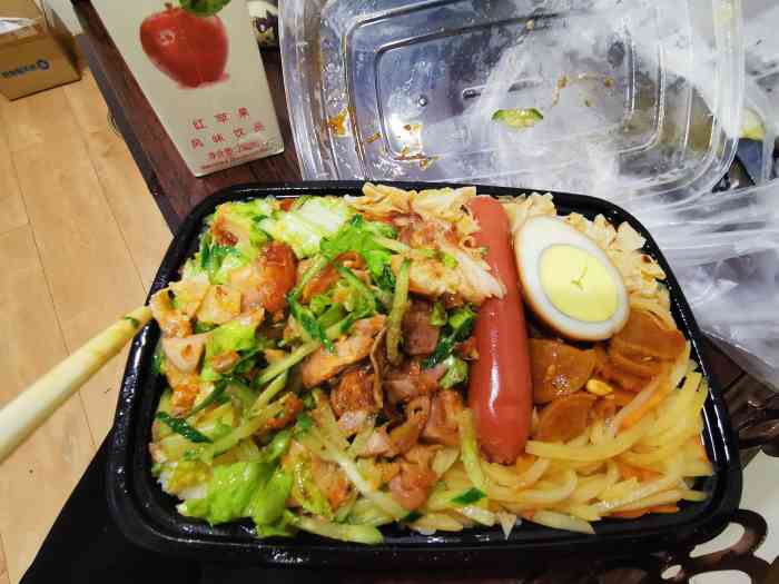 小肥仔烤肉拌饭-"在这家点的外卖,送餐速度超级快,送来的时.