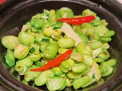 啫啫蚕豆-恭喜上堓砂锅焗·海鲜大排档(闵行龙湖店)