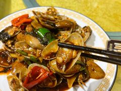 豉椒炒花甲-天宝食坊·啫啫煲大排档(西华路店)