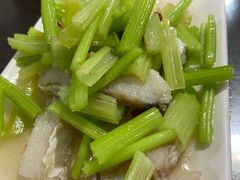 芹菜炒鳗鲞-旧款宁波饭店(华敏世纪广场店)