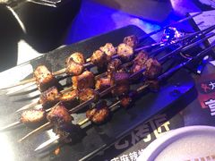 烤猪颈肉-烤匠麻辣烤鱼(青羊万达店)