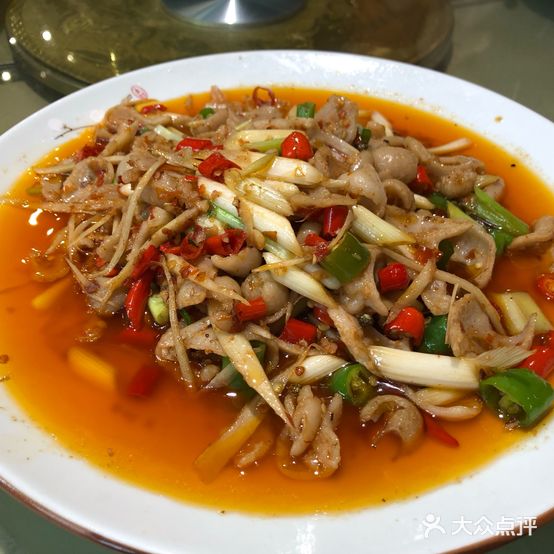 高峰鱼鲜食府首座蘸水菜