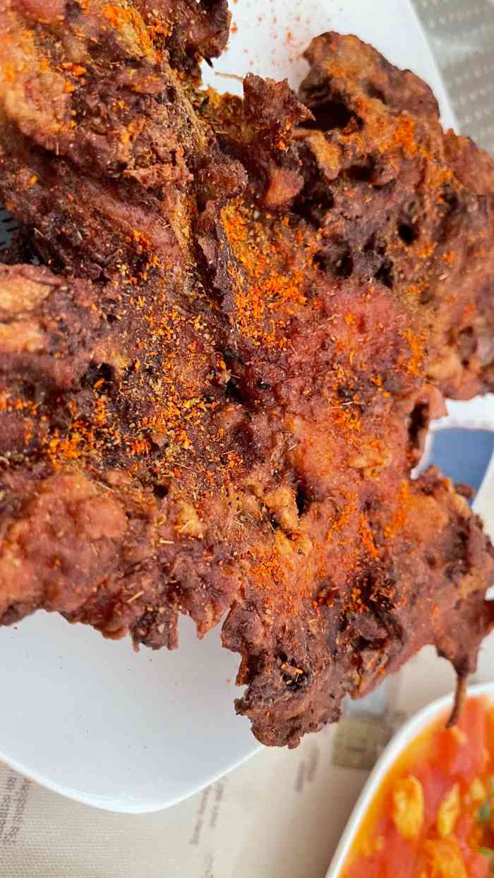 西港路康力炸鸡架-"今天下班又来打卡这家网红炸鸡架 [薄荷.